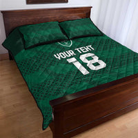 Custom Ireland Rugby Quilt Bed Set Celtic Heritage - Wonder Print Shop