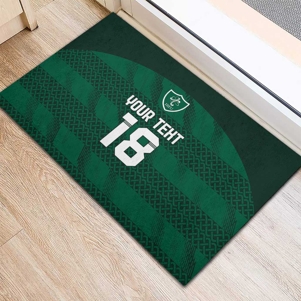 Custom Ireland Rugby Rubber Doormat Celtic Heritage - Wonder Print Shop