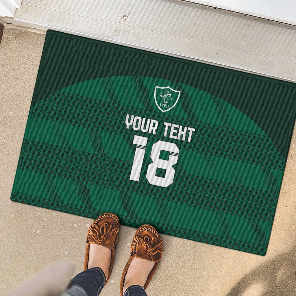 Custom Ireland Rugby Rubber Doormat Celtic Heritage - Wonder Print Shop
