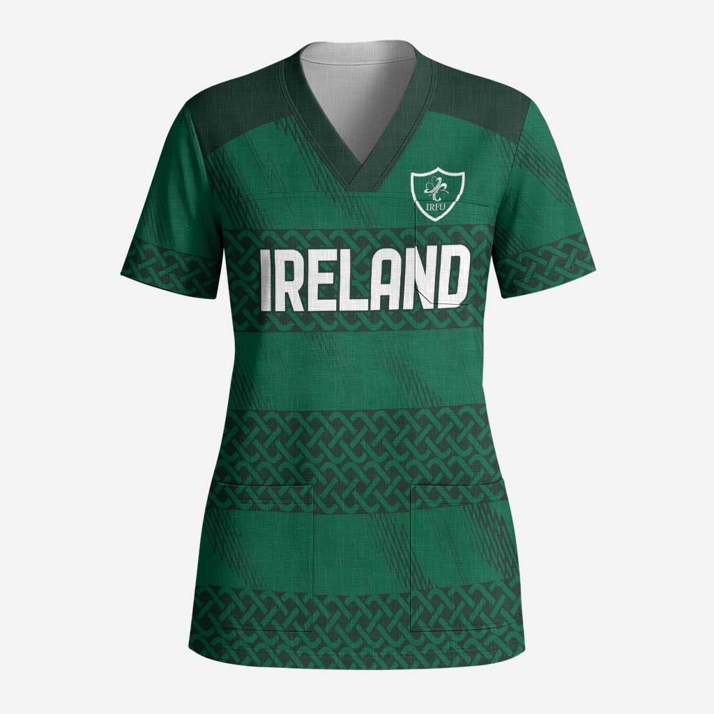 Custom Ireland Rugby Scrub Top Celtic Heritage - Wonder Print Shop
