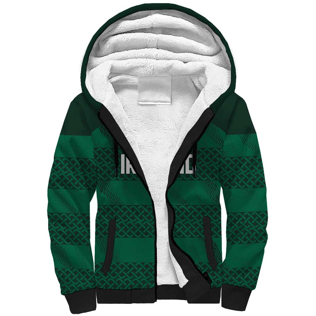 Custom Ireland Rugby Sherpa Hoodie Celtic Heritage - Wonder Print Shop