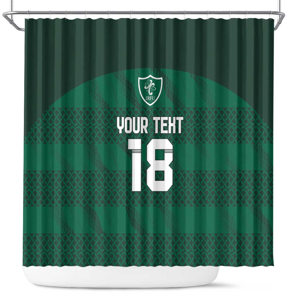 Custom Ireland Rugby Shower Curtain Celtic Heritage - Wonder Print Shop