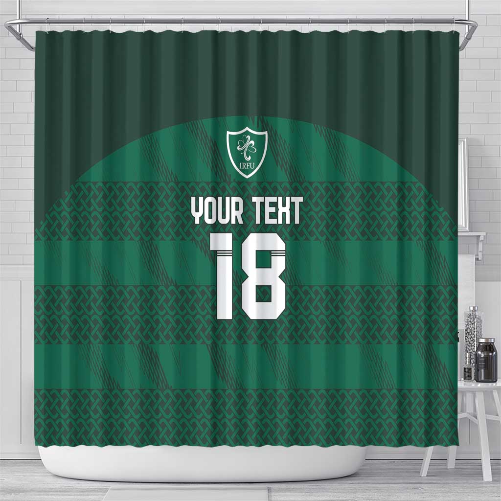 Custom Ireland Rugby Shower Curtain Celtic Heritage - Wonder Print Shop