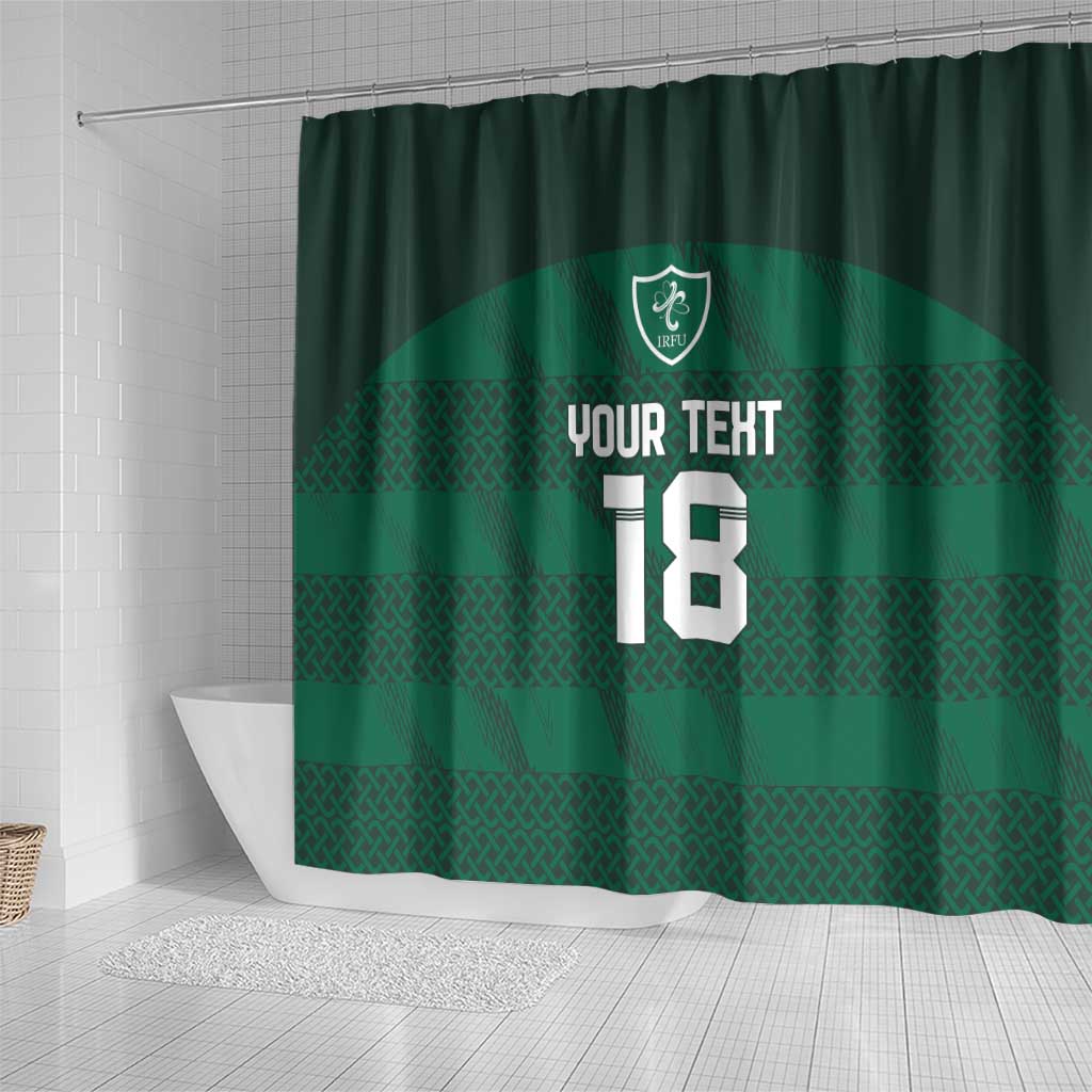 Custom Ireland Rugby Shower Curtain Celtic Heritage - Wonder Print Shop