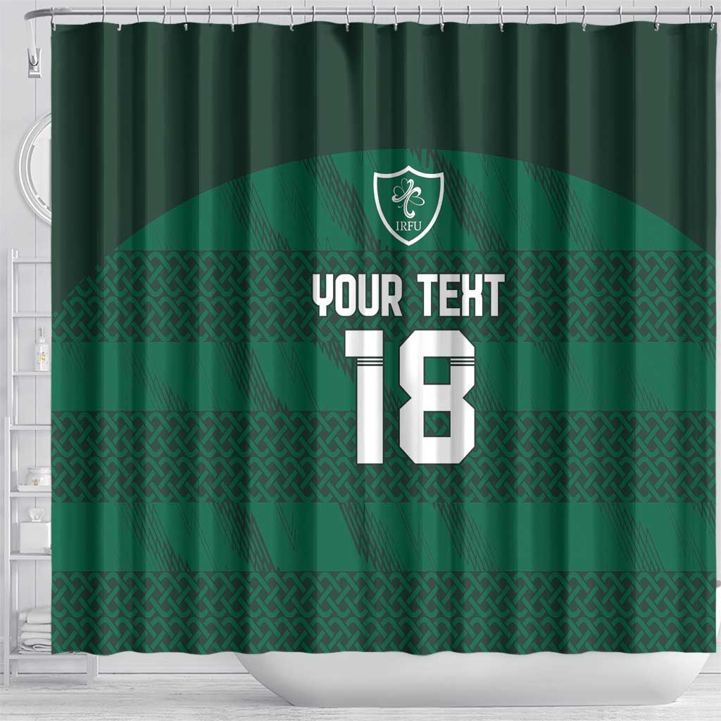 Custom Ireland Rugby Shower Curtain Celtic Heritage - Wonder Print Shop