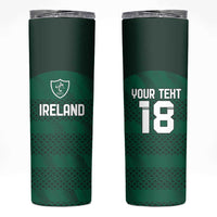Custom Ireland Rugby Skinny Tumbler Celtic Heritage - Wonder Print Shop