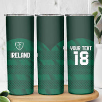 Custom Ireland Rugby Skinny Tumbler Celtic Heritage - Wonder Print Shop