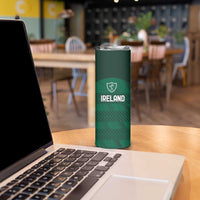 Custom Ireland Rugby Skinny Tumbler Celtic Heritage - Wonder Print Shop