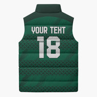 Custom Ireland Rugby Sleeveless Puffer Jacket Celtic Heritage - Wonder Print Shop