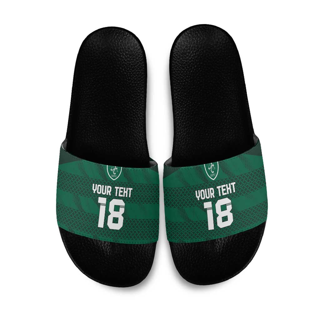 Custom Ireland Rugby Slide Sandals Celtic Heritage - Wonder Print Shop