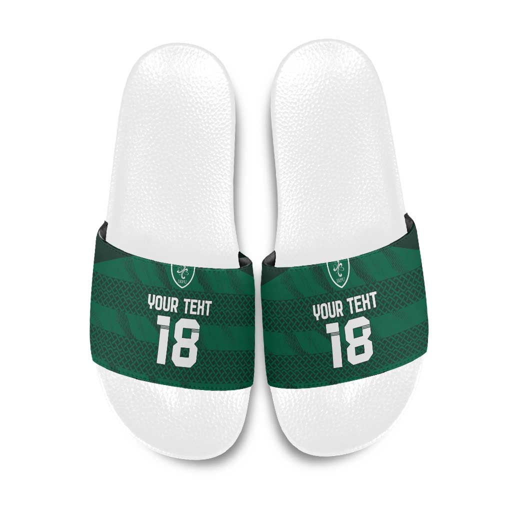 Custom Ireland Rugby Slide Sandals Celtic Heritage - Wonder Print Shop