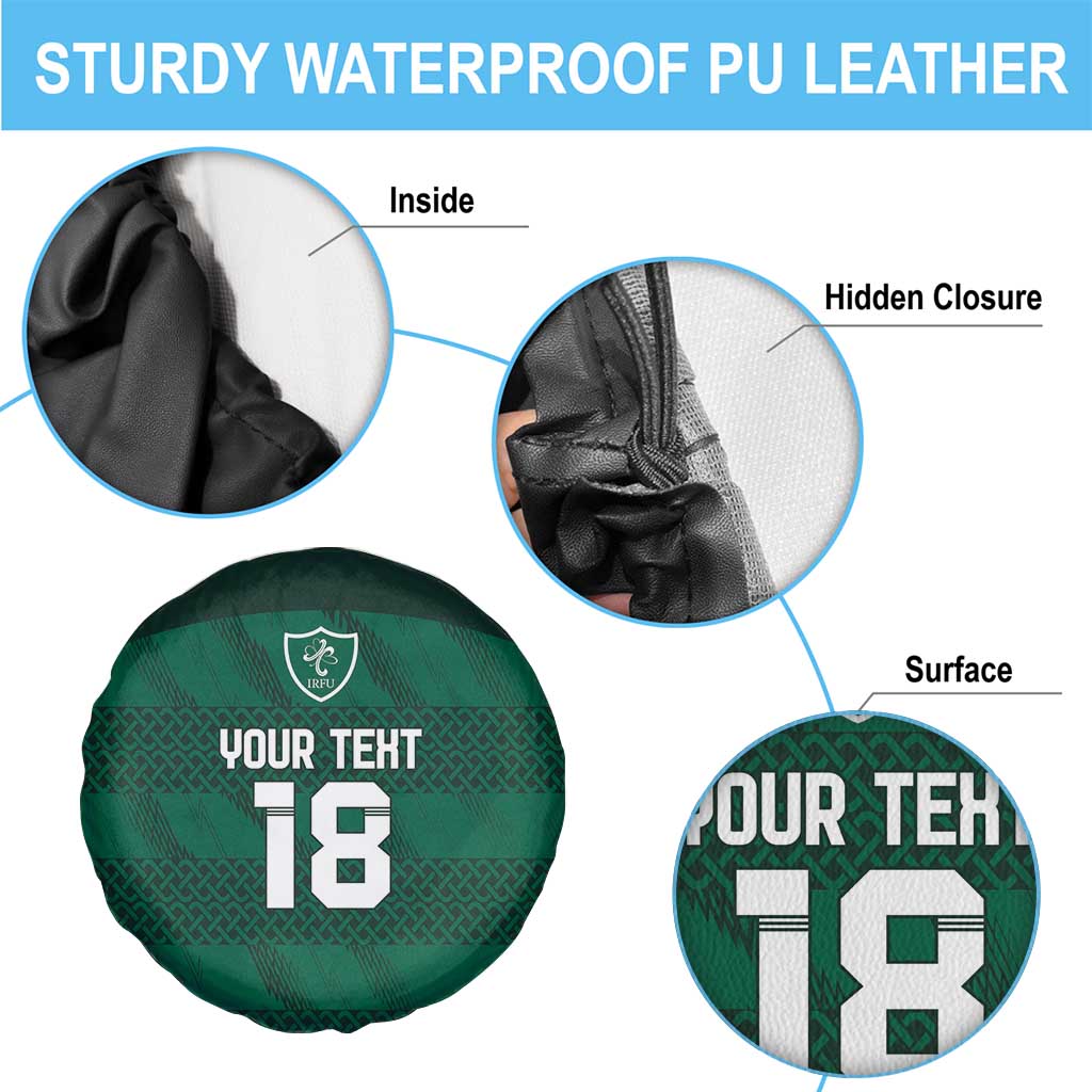 Custom Ireland Rugby Spare Tire Cover Celtic Heritage - Wonder Print Shop