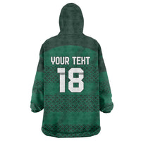 Custom Ireland Rugby Wearable Blanket Hoodie Celtic Heritage - Wonder Print Shop