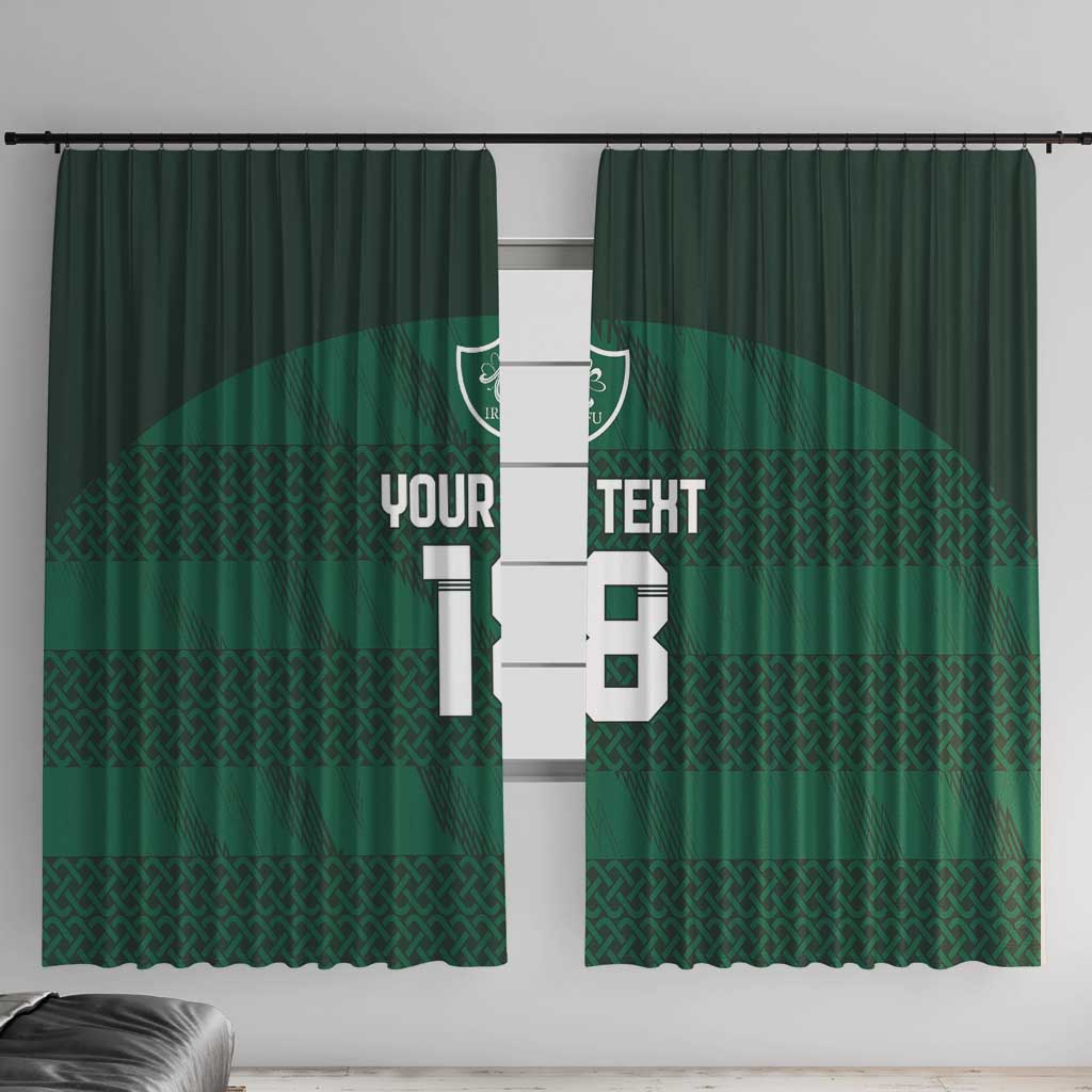 Custom Ireland Rugby Window Curtain Celtic Heritage - Wonder Print Shop