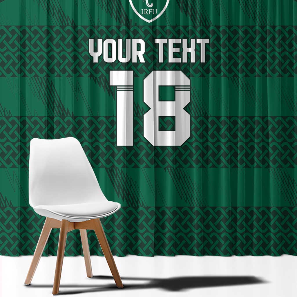 Custom Ireland Rugby Window Curtain Celtic Heritage - Wonder Print Shop