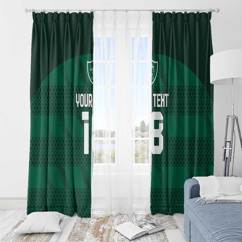 Custom Ireland Rugby Window Curtain Celtic Heritage - Wonder Print Shop