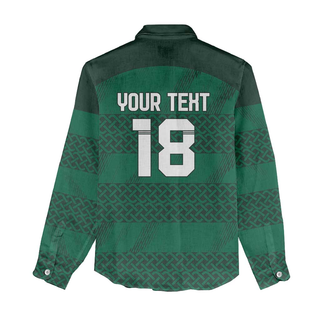 Custom Ireland Rugby Women Casual Shirt Celtic Heritage - Wonder Print Shop