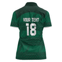 Custom Ireland Rugby Women Polo Shirt Celtic Heritage - Wonder Print Shop