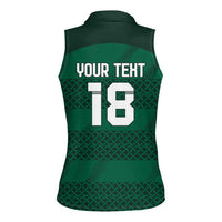 Custom Ireland Rugby Women Sleeveless Polo Shirt Celtic Heritage - Wonder Print Shop
