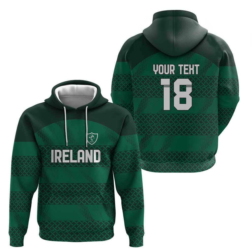 Custom Ireland Rugby Zip Hoodie Celtic Heritage - Wonder Print Shop