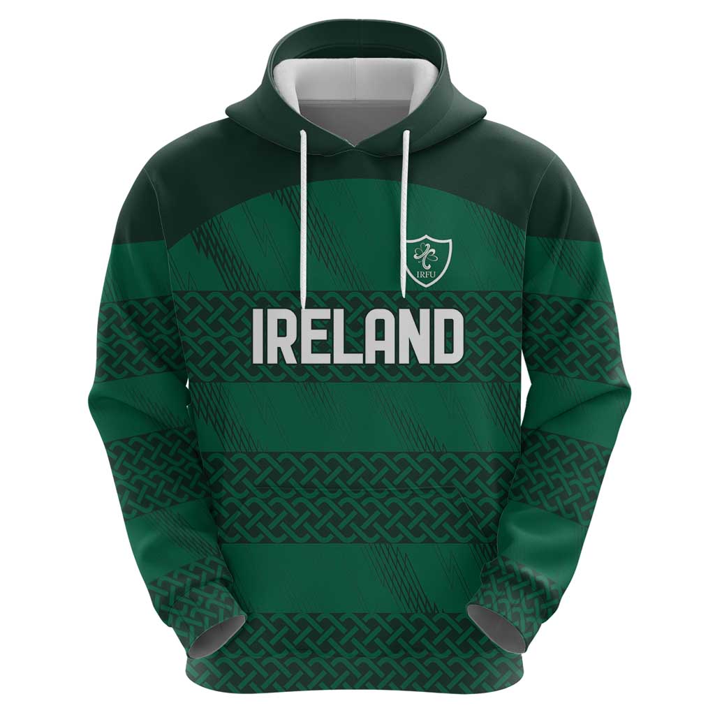 Custom Ireland Rugby Zip Hoodie Celtic Heritage - Wonder Print Shop