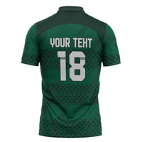 Custom Ireland Rugby Zipper Polo Shirt Celtic Heritage - Wonder Print Shop