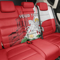 Personalized Georgia Independence Restoration Day Back Car Seat Cover Dzala Ertobashia Rosa Laevigata