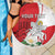 Personalized Georgia Independence Restoration Day Beach Blanket Dzala Ertobashia Rosa Laevigata