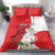 Personalized Georgia Independence Restoration Day Bedding Set Dzala Ertobashia Rosa Laevigata