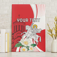 Personalized Georgia Independence Restoration Day Canvas Wall Art Dzala Ertobashia Rosa Laevigata