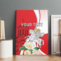 Personalized Georgia Independence Restoration Day Canvas Wall Art Dzala Ertobashia Rosa Laevigata