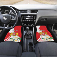 Personalized Georgia Independence Restoration Day Car Mats Dzala Ertobashia Rosa Laevigata