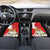 Personalized Georgia Independence Restoration Day Car Mats Dzala Ertobashia Rosa Laevigata