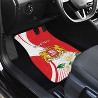 Personalized Georgia Independence Restoration Day Car Mats Dzala Ertobashia Rosa Laevigata