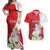 Personalized Georgia Independence Restoration Day Couples Matching Off Shoulder Maxi Dress and Hawaiian Shirt Dzala Ertobashia Rosa Laevigata
