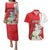 Personalized Georgia Independence Restoration Day Couples Matching Puletasi and Hawaiian Shirt Dzala Ertobashia Rosa Laevigata