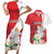 Personalized Georgia Independence Restoration Day Couples Matching Short Sleeve Bodycon Dress and Hawaiian Shirt Dzala Ertobashia Rosa Laevigata