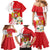 Personalized Georgia Independence Restoration Day Family Matching Mermaid Dress and Hawaiian Shirt Dzala Ertobashia Rosa Laevigata
