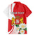 Personalized Georgia Independence Restoration Day Family Matching Mermaid Dress and Hawaiian Shirt Dzala Ertobashia Rosa Laevigata