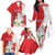Personalized Georgia Independence Restoration Day Family Matching Off The Shoulder Long Sleeve Dress and Hawaiian Shirt Dzala Ertobashia Rosa Laevigata