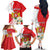 Personalized Georgia Independence Restoration Day Family Matching Off The Shoulder Long Sleeve Dress and Hawaiian Shirt Dzala Ertobashia Rosa Laevigata
