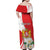 Personalized Georgia Independence Restoration Day Family Matching Off Shoulder Maxi Dress and Hawaiian Shirt Dzala Ertobashia Rosa Laevigata