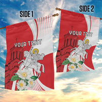 Personalized Georgia Independence Restoration Day Garden Flag Dzala Ertobashia Rosa Laevigata