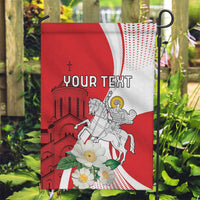 Personalized Georgia Independence Restoration Day Garden Flag Dzala Ertobashia Rosa Laevigata