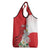Personalized Georgia Independence Restoration Day Grocery Bag Dzala Ertobashia Rosa Laevigata