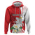 Personalized Georgia Independence Restoration Day Hoodie Dzala Ertobashia Rosa Laevigata