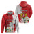 Personalized Georgia Independence Restoration Day Hoodie Dzala Ertobashia Rosa Laevigata