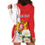 Personalized Georgia Independence Restoration Day Hoodie Dress Dzala Ertobashia Rosa Laevigata