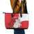 Personalized Georgia Independence Restoration Day Leather Tote Bag Dzala Ertobashia Rosa Laevigata