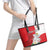 Personalized Georgia Independence Restoration Day Leather Tote Bag Dzala Ertobashia Rosa Laevigata